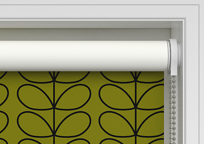 Orla Kiely Linear Stem, Olive & Black - Twist&Fit Roller Blind - Image 10